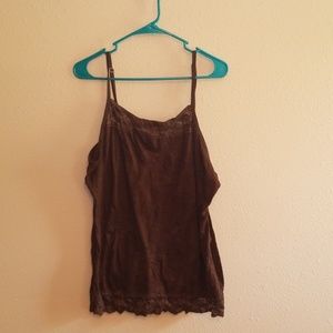 Brown Cami Tank Top